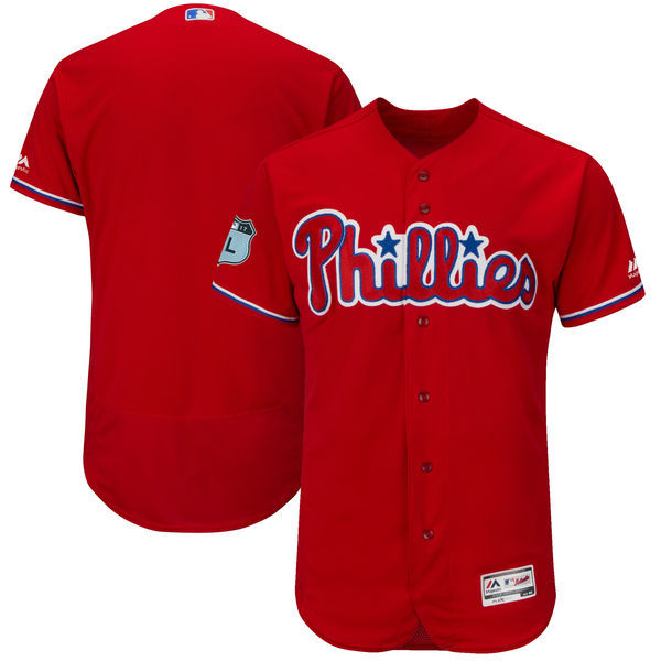 2017 MLB Philadelphia Phillies Blank Red Jerseys